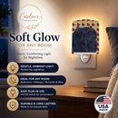 Chow Chow Fall Leaves Portrait Ceramic Night Light Compact, UL-Certified, Ideal for Bedroom, Bathroom, Nursery, Hallway, Kitchen, 6x4x3, Multicolor