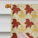 Chihuahua Fall Leaves Portrait House Flag 28x40 Porch Sleeve Pole Decorative Outside Yard Banner Artwork Wall Hanging, Polyester