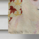 Chihuahua Fall Leaves Portrait House Flag 28x40 Porch Sleeve Pole Decorative Outside Yard Banner Artwork Wall Hanging, Polyester
