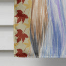 Shih Tzu Fall Leaves Portrait House Flag 28x40 Porch Sleeve Pole Decorative Outside Yard Banner Artwork Wall Hanging, Polyester