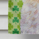 Maltese St. Patrick's Day Shamrock Portrait House Flag 28x40 Porch Sleeve Pole Decorative Outside Yard Banner Artwork Wall Hanging, Polyester