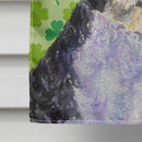 Portuguese Water Dog St. Patrick's Day Shamrock House Flag 28x40 Porch Sleeve Pole Decorative Outside Yard Banner Artwork Wall Hanging, Polyester