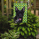 Australian Kelpie St. Patrick's Day Shamrock Portrait Garden Flag – Decorative Outdoor Yard Flag