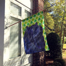 Chow Chow St. Patrick's Day Shamrock Portrait House Flag 28x40 Porch Sleeve Pole Decorative Outside Yard Banner Artwork Wall Hanging, Polyester