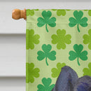 Chow Chow St. Patrick's Day Shamrock Portrait House Flag 28x40 Porch Sleeve Pole Decorative Outside Yard Banner Artwork Wall Hanging, Polyester