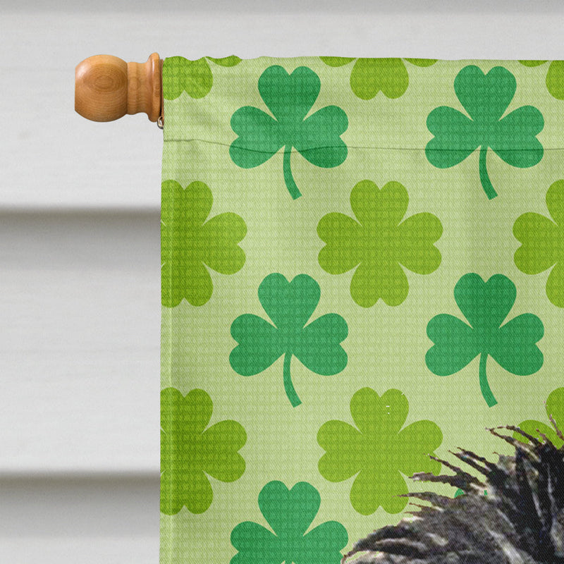 Affenpinscher St. Patrick's Day Shamrock Flag Canvas House Size