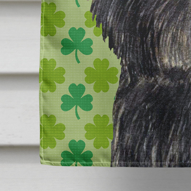 Affenpinscher St. Patrick's Day Shamrock Flag Canvas House Size