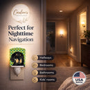 Gordon Setter St. Patrick's Day Shamrock Portrait Ceramic Night Light Compact, UL-Certified, Ideal for Bedroom, Bathroom, Nursery, Hallway, Kitchen, 6x4x3, Multicolor