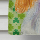 Cavalier Spaniel St. Patrick's Day Shamrock Portrait House Flag 28x40 Porch Sleeve Pole Decorative Outside Yard Banner Artwork Wall Hanging, Polyester