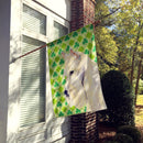 Scottish Terrier St. Patrick's Day Shamrock Portrait House Flag 28x40 Porch Sleeve Pole Decorative Outside Yard Banner Artwork Wall Hanging, Polyester
