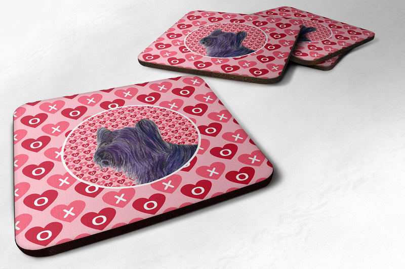 Skye Terrier  Coasters - Set of 4 Lightweight Foam, Absorbent Drink Coasters