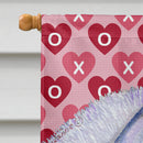 Siberian Husky Hearts Love and Valentine's Day Portrait Flag Canvas House Size