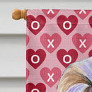 Shih Tzu Hearts Love and Valentine's Day Portrait Flag Canvas House Size