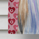Shih Tzu Hearts Love and Valentine's Day Portrait Flag Canvas House Size