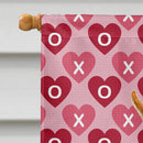 Min Pin Hearts Love and Valentine's Day Portrait Flag Canvas House Size