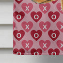 Min Pin Hearts Love and Valentine's Day Portrait Flag Canvas House Size