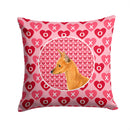 Min Pin Hearts Love and Valentine's Day Portrait Throw Pillow - 14x14 Decorative Pillow – Art for Your Home & Patio SS4466PW1414