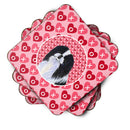 Japanese Chin  Coasters - Set of 4 Lightweight Foam, Absorbent Drink Coasters