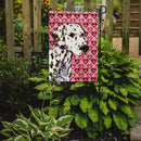 Dalmatian Hearts Love and Valentine's Day Portrait Garden Flag – Decorative Outdoor Yard Flag