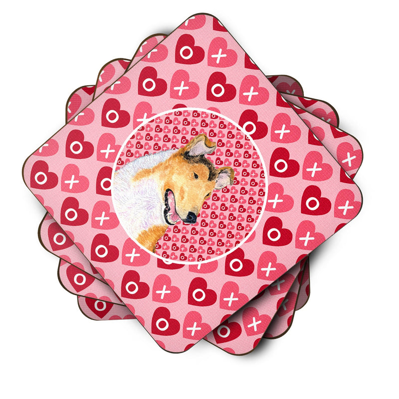 Collie Smooth  Coasters - Set of 4 Lightweight Foam, Absorbent Drink Coasters