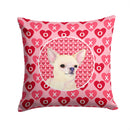 Chihuahua Hearts Love and Valentine's Day Portrait Throw Pillow - 14x14 Decorative Pillow – Art for Your Home & Patio SS4472PW1414