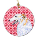 Borzoi  Ceramic Ornament