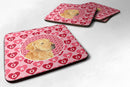 Golden Retriever  Coasters - Set of 4 Lightweight Foam, Absorbent Drink Coasters