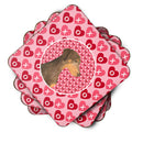 Doberman  Coasters - Set of 4 Lightweight Foam, Absorbent Drink Coasters