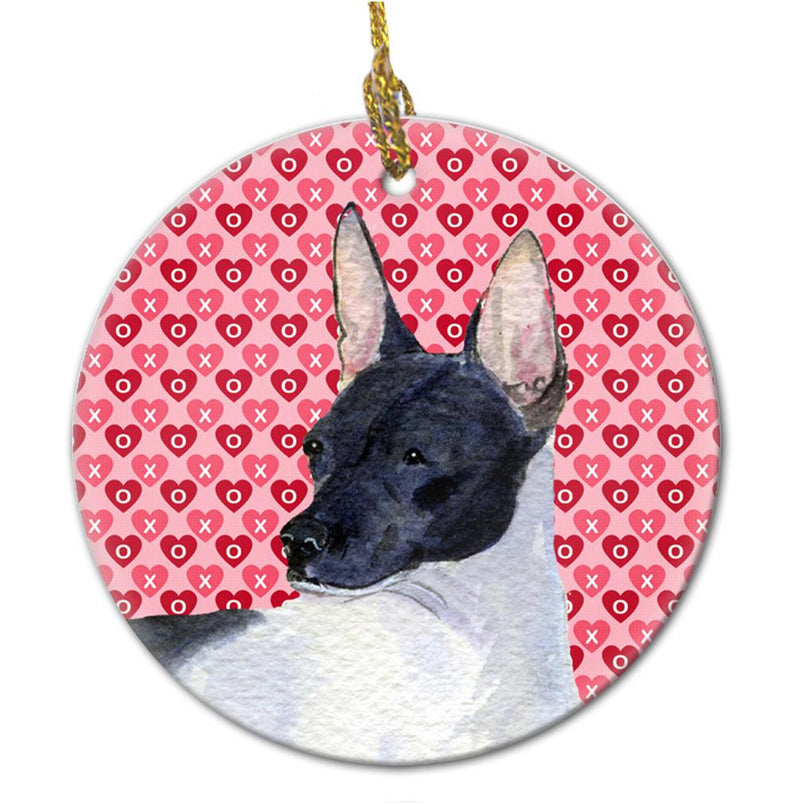 Rat Terrier  Ceramic Ornament