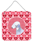 Bedlington Terrier  Aluminium Metal Wall or Door Hanging Prints