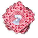 Bedlington Terrier  Coasters - Set of 4 Lightweight Foam, Absorbent Drink Coasters