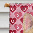 French Bulldog Hearts Love Valentine's Day Flag Canvas House Size
