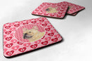 French Bulldog  Coasters - Set of 4 Lightweight Foam, Absorbent Drink Coasters