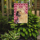 French Bulldog Hearts Love and Valentine's Day Portrait Garden Flag – Decorative Outdoor Yard Flag