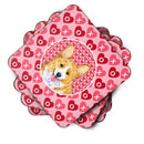 Corgi  Coasters - Set of 4 Lightweight Foam, Absorbent Drink Coasters
