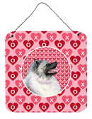 Keeshond  Aluminium Metal Wall or Door Hanging Prints