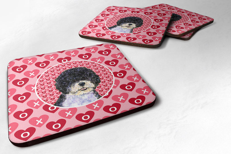 Set of 4 Portuguese Water Dog  Foam Coasters