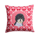 Portuguese Water Dog Hearts Love Valentine's Day Throw Pillow - 14x14 Decorative Pillow – Art for Your Home & Patio SS4490PW1414