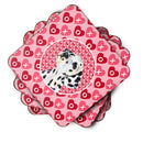 Dalmatian  Coasters - Set of 4 Lightweight Foam, Absorbent Drink Coasters