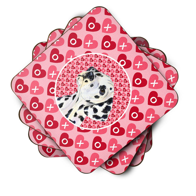 Dalmatian  Coasters - Set of 4 Lightweight Foam, Absorbent Drink Coasters