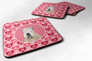 Wheaten Terrier Soft Coated  Coasters - Set of 4 Lightweight Foam, Absorbent Drink Coasters