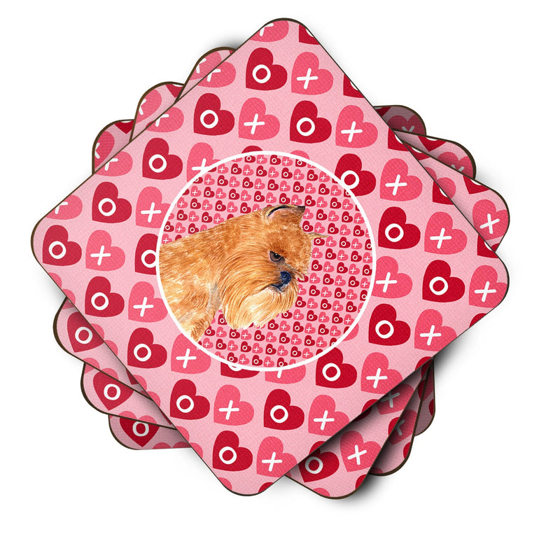 Brussels Griffon  Coasters - Set of 4 Lightweight Foam, Absorbent Drink Coasters