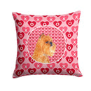 Brussels Griffon Hearts Love and Valentine's Day Portrait Throw Pillow - 14x14 Decorative Pillow – Art for Your Home & Patio SS4494PW1414