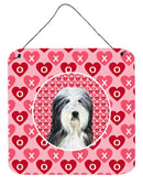 Bearded Collie  Aluminium Metal Wall or Door Hanging Prints