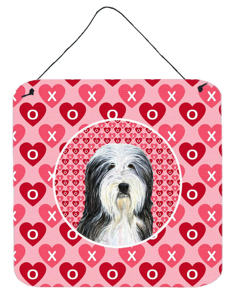 Bearded Collie  Aluminium Metal Wall or Door Hanging Prints