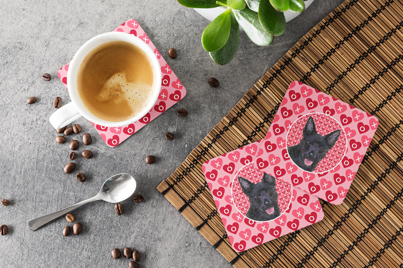 Australian Kelpie  Coasters - Set of 4 Lightweight Foam, Absorbent Drink Coasters