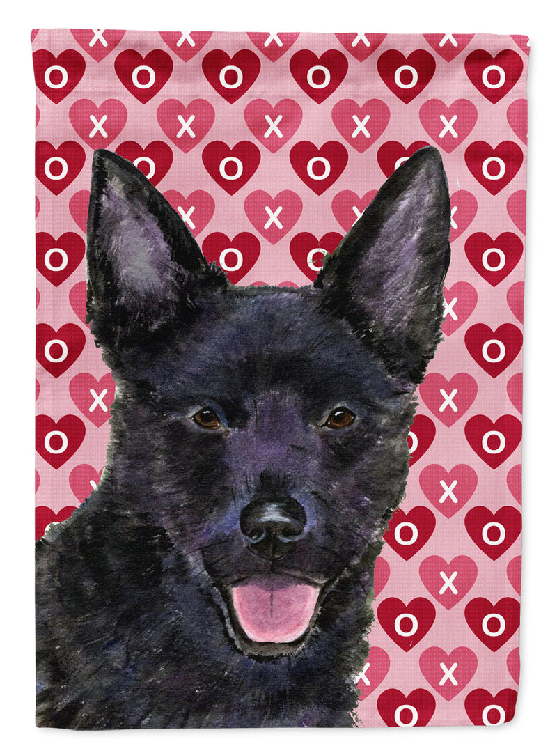 Australian Kelpie Hearts Love Valentine's Day Flag Garden Size