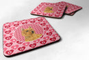 Norwich Terrier  Coasters - Set of 4 Lightweight Foam, Absorbent Drink Coasters