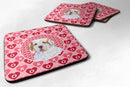 Clumber Spaniel  Coasters - Set of 4 Lightweight Foam, Absorbent Drink Coasters