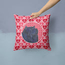 Chow Chow Hearts Love and Valentine's Day Portrait Throw Pillow - 14x14 Decorative Pillow – Art for Your Home & Patio SS4501PW1414